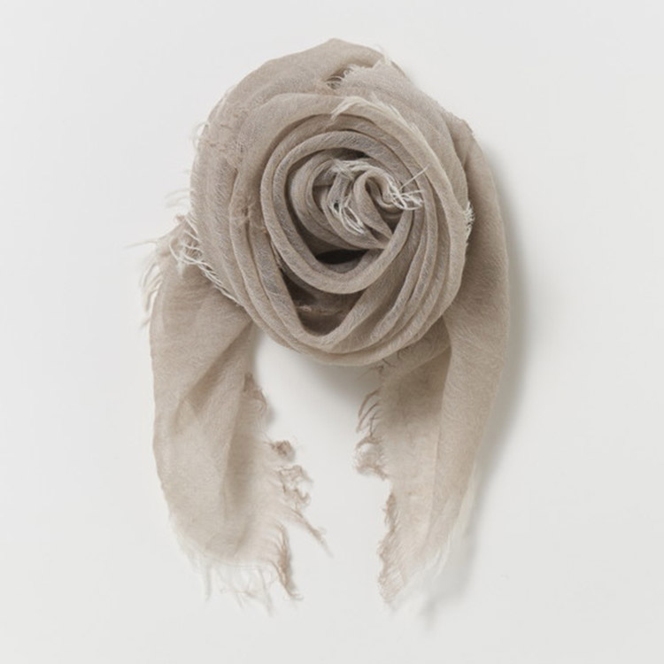 カシミヤストール(公式WEBショップ・ふるさと納税限定商品) 小判サイズ ベージュ [4020]