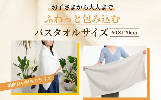 吸水力と肌触りが自慢のデイリーユースバスタオル 3枚 [4772]