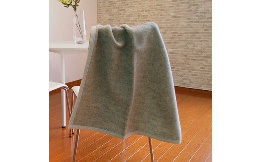 ウール/綿 毛布 ハーフサイズ グレー系 [0171]