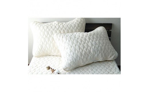 オーガニックコットン ガーゼ まくらパッド 2枚組 [0182]