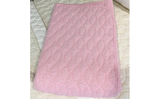 パイル綿100% スーパーパイル 敷パッド セミダブル ピンク [0249]