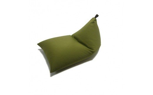 日本製 三角ビーズソファー DELTA 底面90cm カーキ [0595]