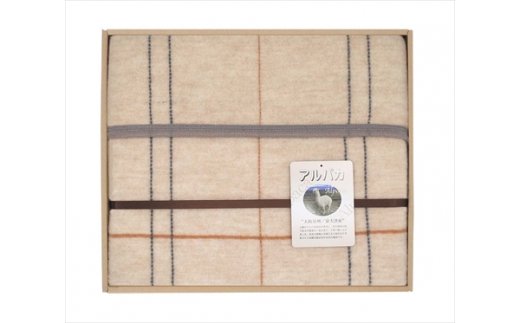 オーケー アルパカ入りウール混綿毛布 (毛羽部分) シングル [1376]