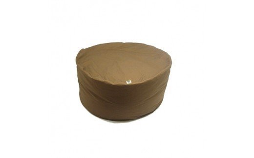 日本製 癒しのビーズ ソファークッション キング 直径90cm ブラウンカバー付き [1904]