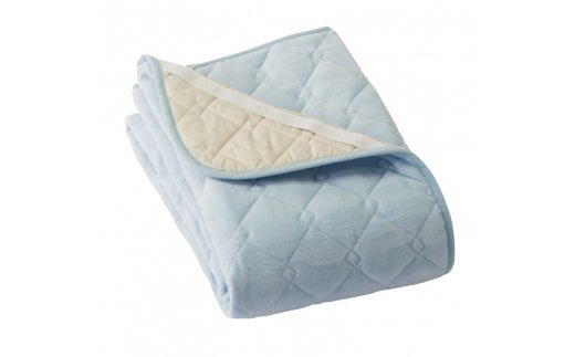 マイクロマティーク(R)使用 ファルベ敷きパッド [ダブル] サックス 1枚 KZ22363 SA [1954]