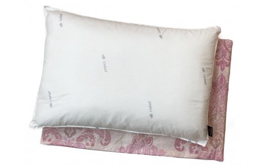 肌温度調整 アウトラストウォッシャブル枕 大(43×63cm)1個 枕カバーピンク2枚(グラード柄) [2290]