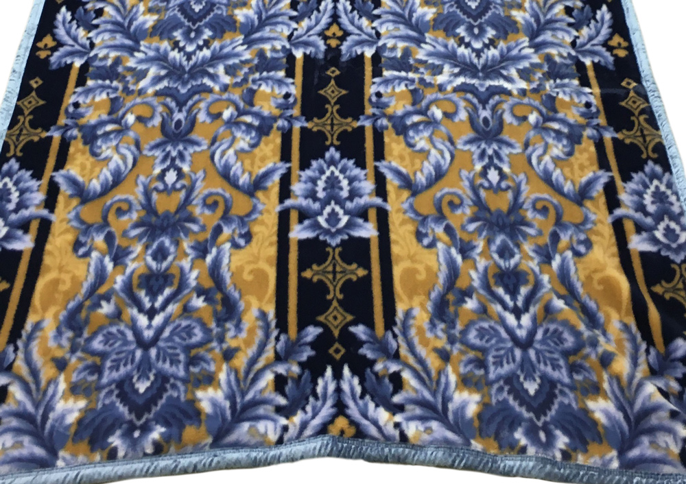 日本製 アクリル マイヤー毛布 シングル ブルー 1枚 (ニューマイヤー毛布)N-MO508BL [2706]