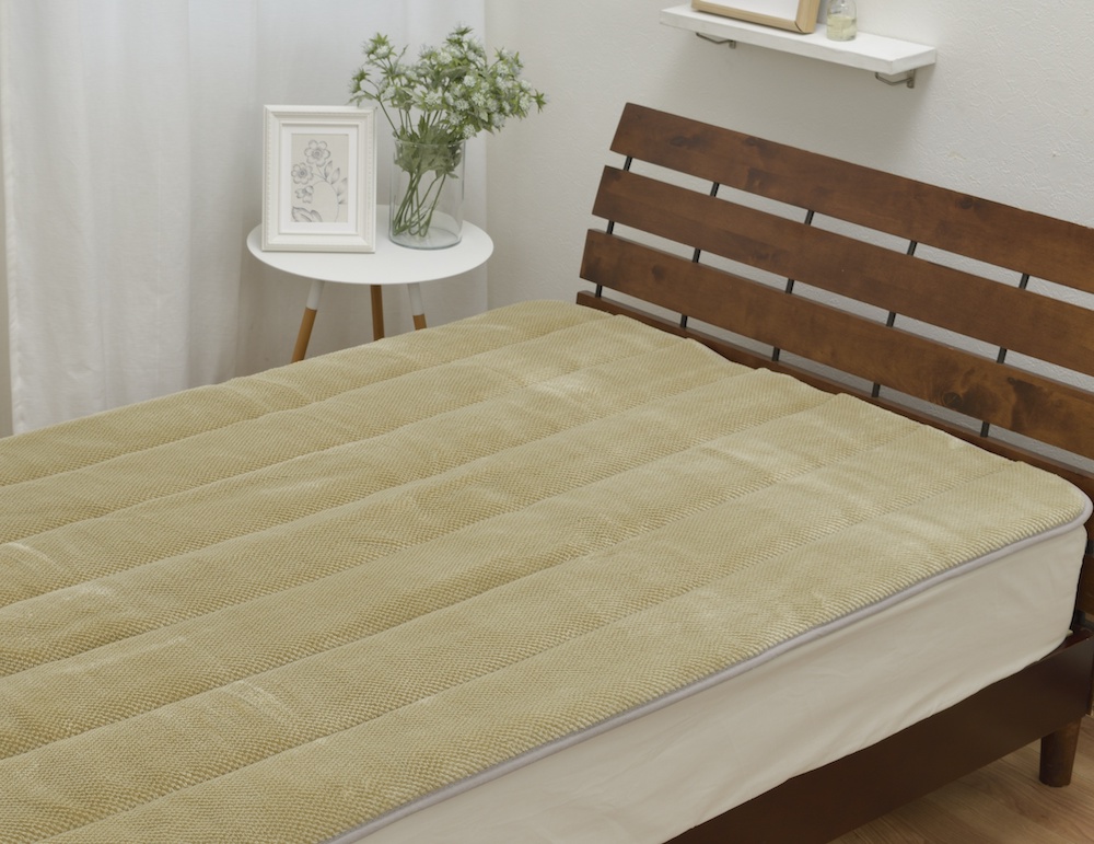 日本製 あったかコットン 敷きパッド シングル 100×205cm ベージュ ACP－30SBE [2716]