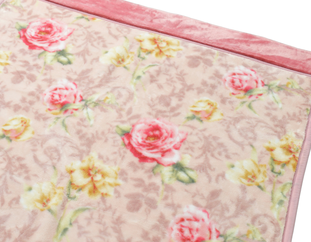 日本製 吸湿発熱 マイヤー毛布 シングル ピンク 1枚 (2枚合わせ毛布)JM-2202PI [2719]