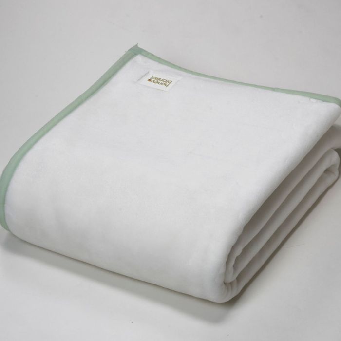 日本製 アクリル毛布 マイクロファイバー シングルサイズ 140×200cm グリーン｜シンプル カラー 軽量 ウォッシャブル 秋冬向け 丸洗いOK [3127]