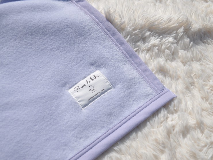 綿100% ベビー毛布(ラベンダー) 85×115cm 毛布の町泉大津市産 N-MM300 [3352]