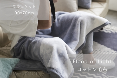 天然由来の抗菌加工付き Flood of Light 綿毛布 [ブランケット／グレー] | リネン四重ガーゼ プレゼント中 [3385]