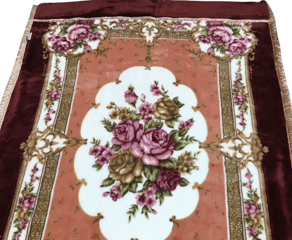 日本製 アクリル マイヤー毛布 シングル ワイン 1枚 (新合繊合わせ毛布) 1684EN [3611]