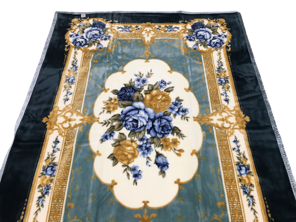 日本製 アクリル マイヤー毛布 シングル ネービーブルー 1枚 (新合繊合わせ毛布) 1684NB [3612]