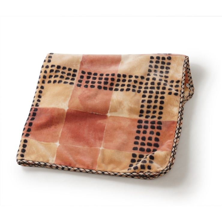 DAKS アクリルマイヤーハーフ毛布(毛羽部分) ハウスチェック｜ブランケット 快眠 快適 熟睡 睡眠 洗える 洗濯可能 丸洗い可能 [4515]