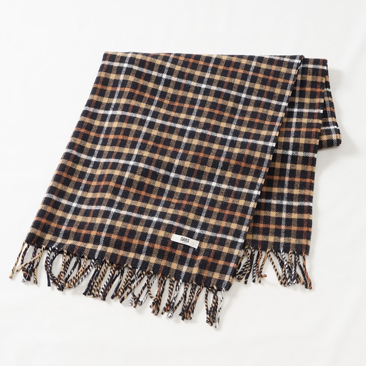 DAKS ウールひざ掛け ブラック｜ブランケット 膝掛け 快眠 快適 熟睡 睡眠 [4520]