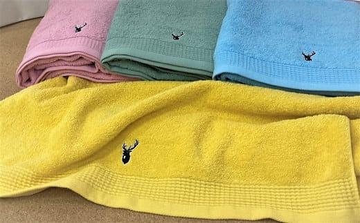 【大阪泉州タオル】黒鹿ブランドSautiller(ソティーエ) バスタオル4枚