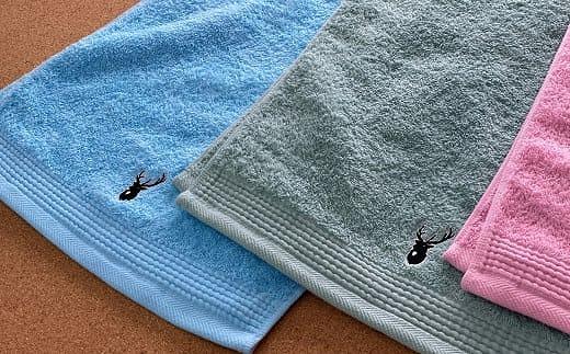 【大阪泉州タオル】黒鹿ブランドSautiller(ソティーエ) フェイスタオル8枚