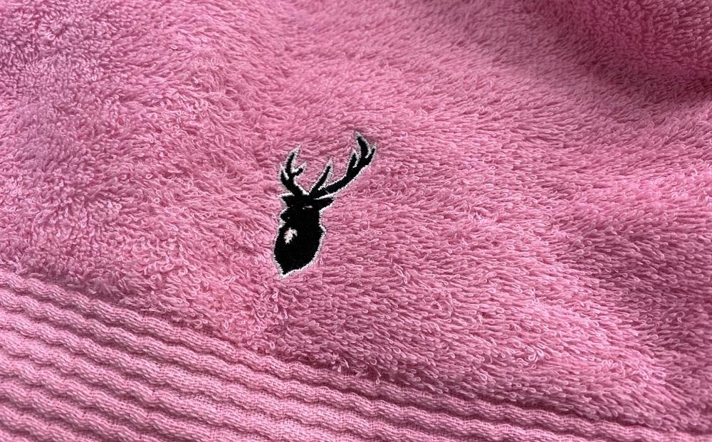 【大阪泉州タオル】黒鹿ブランドSautiller(ソティーエ) バスタオル2枚(ピンク)