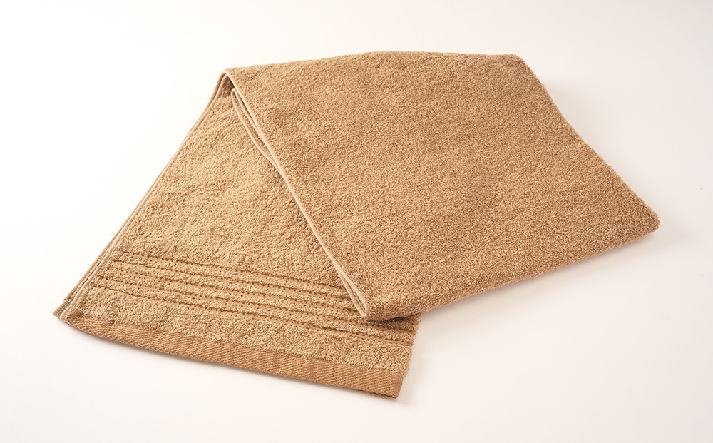 【日本製】ito美人コンパクトバスタオル　ブラウン3枚セット