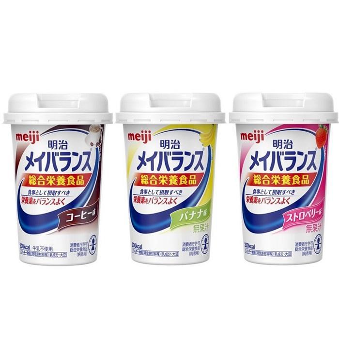 【定期便12回】明治 メイバランス Miniカップ 3種類36本(コーヒー・バナナ・ストロベリー)