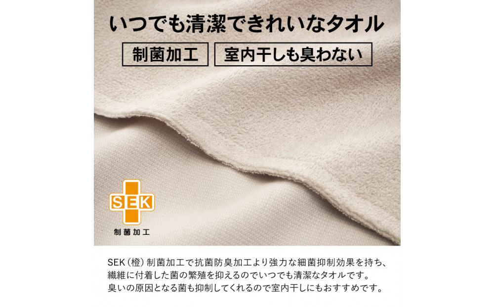 いつでも清潔大判バスタオル［制菌加工］（2枚セット）【2048171】