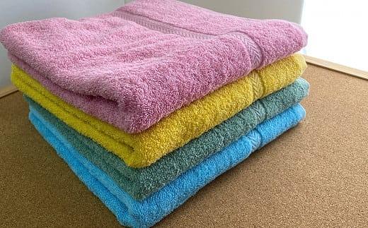 【大阪泉州タオル】ネイチャーカラーバスタオル4枚セット