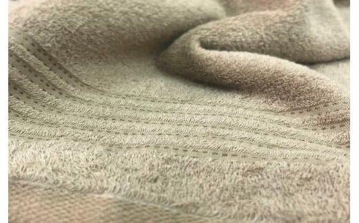 【日本製】ito美人バスタオル２枚セット（ブラウン・ホワイト）