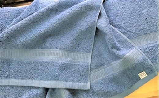 【大阪泉州タオル】Twinkle 銀の抗菌バスタオル２枚（トワイライトブルー）