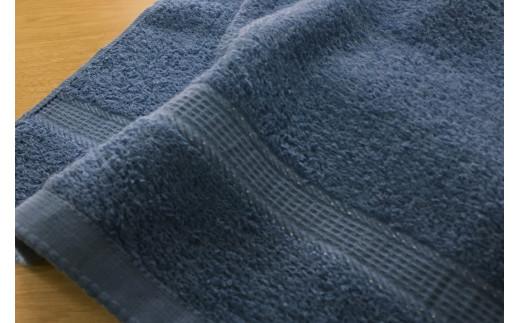 【大阪泉州タオル】Twinkle 銀の抗菌フェイスタオル８枚（ミッドナイトブルー）