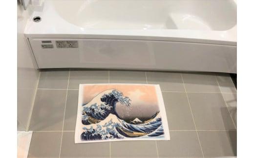 【大阪泉州タオル】和ごころ　抗菌バスマット２柄セット