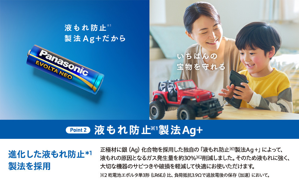 乾電池エボルタNEO 単3形12本＆単4形8本セット