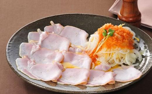 『夢一喜』【訳あり】ロースハム切落し650g(ドレッシング付き)