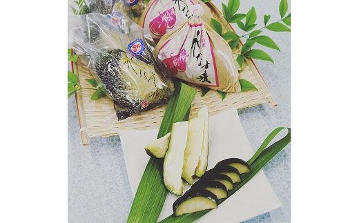 ＜2026年3月上旬頃から順次発送＞ 水なす工房『やくし』水なすぬか漬&旨味液漬６個セット