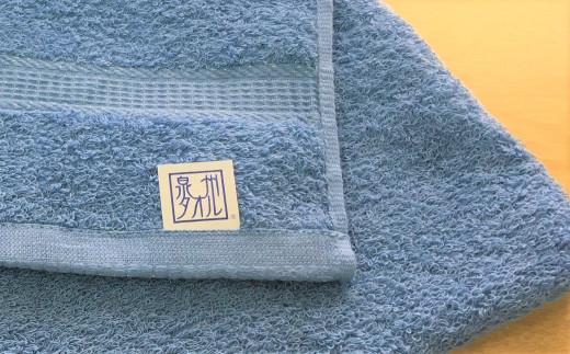 【大阪泉州タオル】Twinkle 銀の抗菌バスタオル２枚（トワイライトブルー）