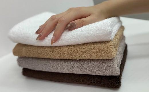 【泉州こだわりタオル】エアーインコットンフェイスタオル４枚