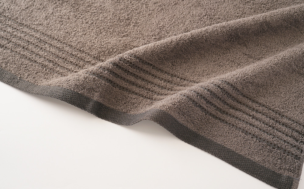 【日本製】ito美人コンパクトバスタオル　チャコールグレー3枚セット