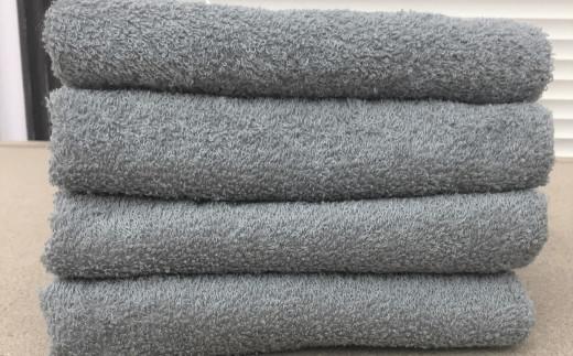 【大阪泉州タオル】Twinkle 銀の抗菌フェイスタオル８枚（クラウディアッシュ）