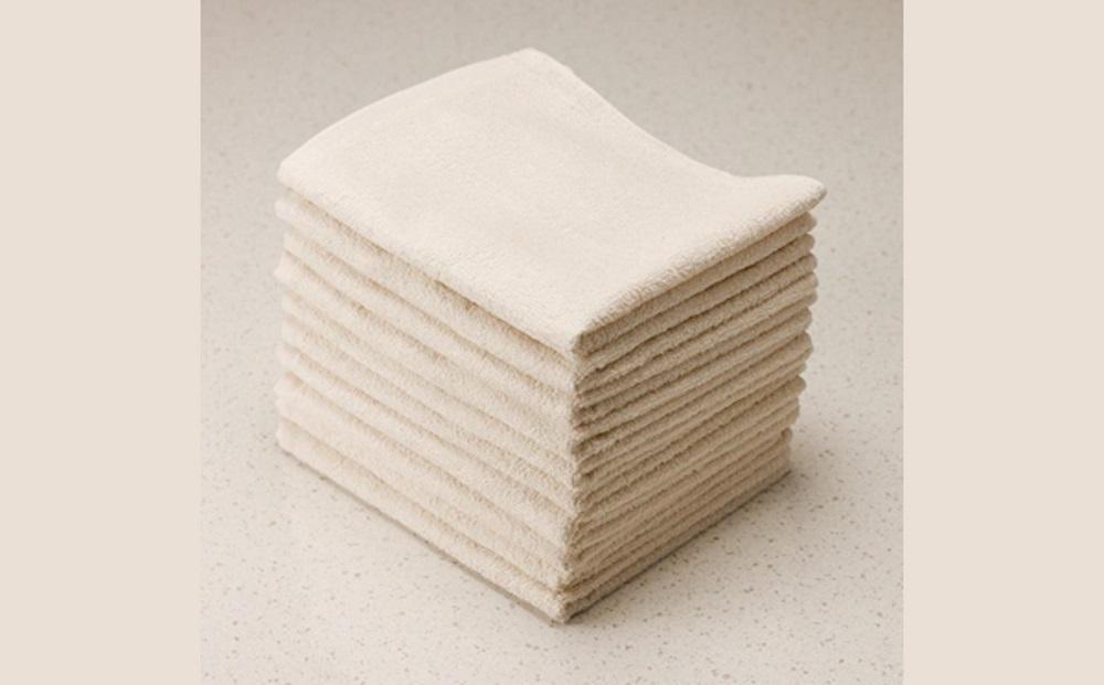 【無漂白・無蛍光・無染色】フェイスタオル10枚 日本製 自然派ナチュラル コットン100％ 泉州タオル 薄手 速乾