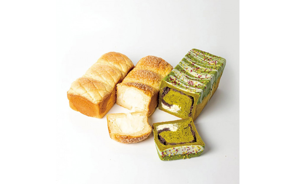 高級食パン 3種3本 食べ比べセット プレミアムシリーズ（メロン食パン／4種のチーズ＆ザクザクシュガー食パン／抹茶あずき＆マスカルポーネ食パン）3本セット メロン チーズ 抹茶