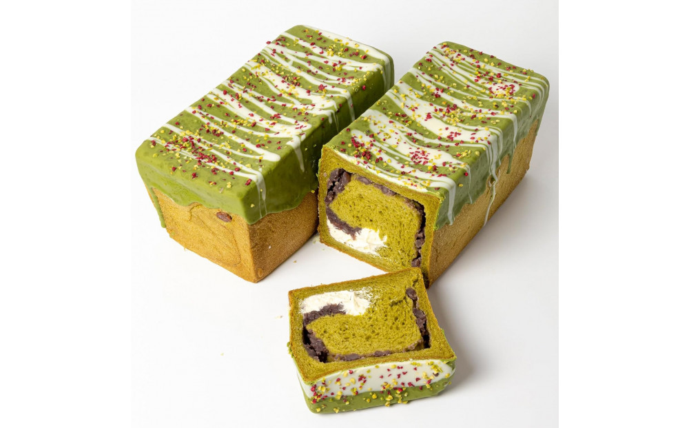 高級食パン プレミアムシリーズ 抹茶あずき＆マスカルポーネ食パン 2本セット