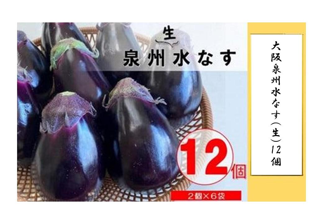 ＜先行予約＞大阪泉州水なす(生)12個