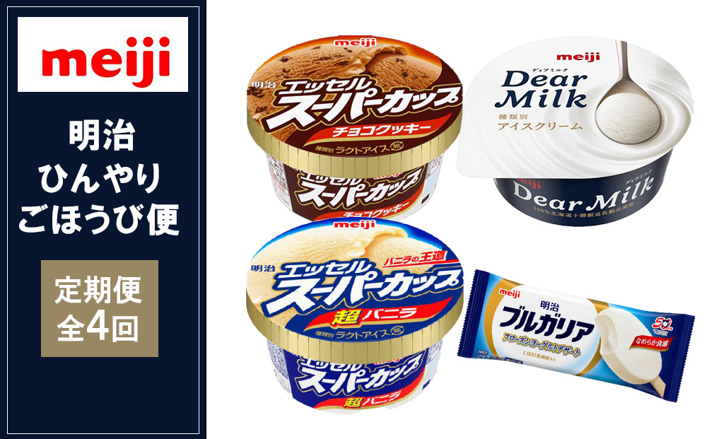 【2ヶ月に1回×4回の】明治のひんやりごほうび便