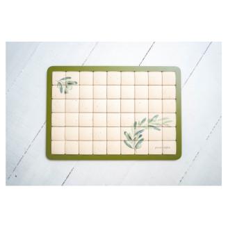 珪藻土タイルバスマット Mサイズオリーブ