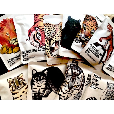 珈琲豆焙煎所マウンテンのドリップパック20個セットーWild Cat Series GiftBoxー