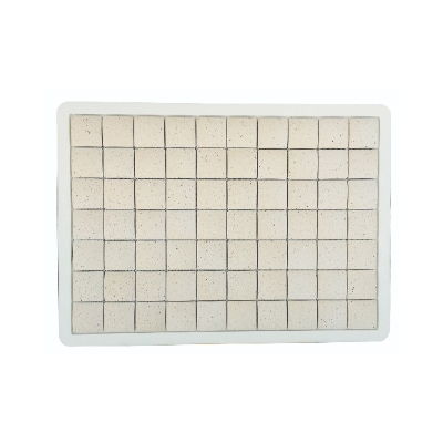 珪藻土タイルバスマット ホワイトL