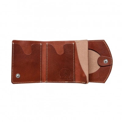 【ちゃんと地球に還る革】クアトロガッツ ミニ財布 小さいふ。ペケーニョ チョコレート 栃木レザー