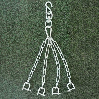 ワイルドフィットのサンドバッグ　ジム仕様　【黒】φ40×130cm(回転式チェーン付き)