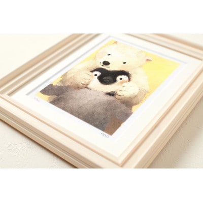 イラスト作家「菜生」アートフレーム〈ぎゅみっ〉ぺん＆くま