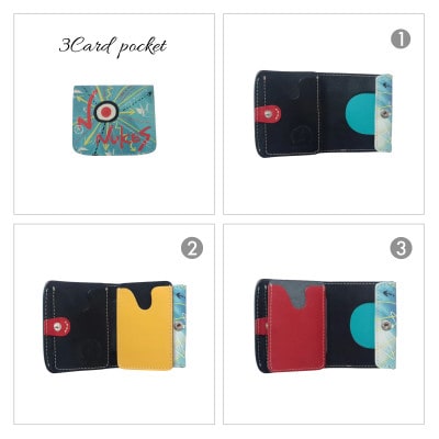 クアトロガッツ ミニ財布 小さいふ。コンチャ NONUKES 栃木レザー